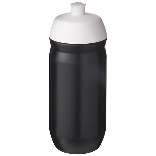 Bouteille de sport publicitaire 500 ml HydroFlex™ Blanc / Noir